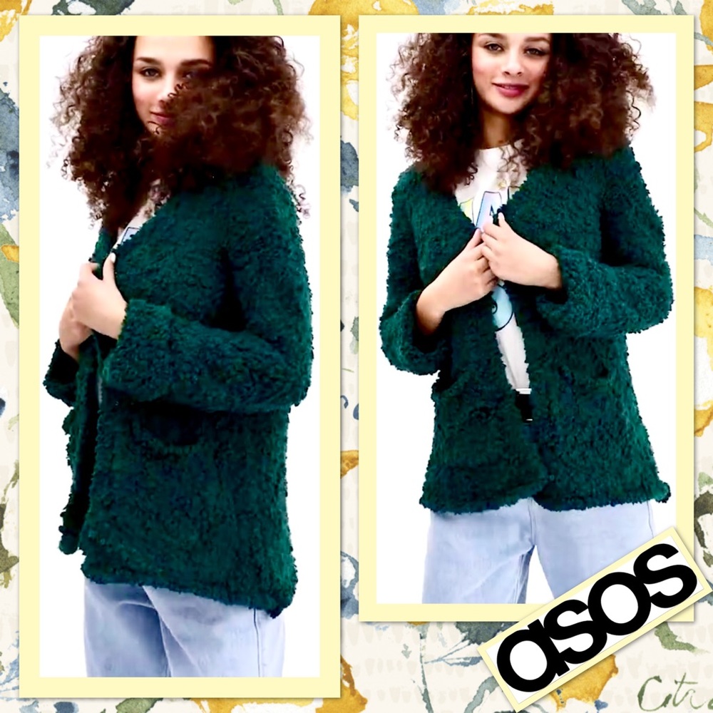 Brave Soul Edge to Edge Cardigan in Forest Green